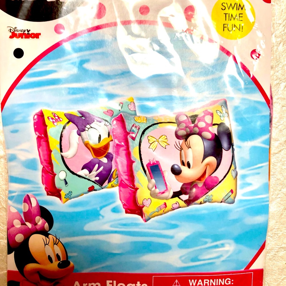 UPD Minnie's & Daisy’s Bow-Tique Inflatable Arm Floaties Set Of 2 65 Lbs NWT - Picture 3 of 6